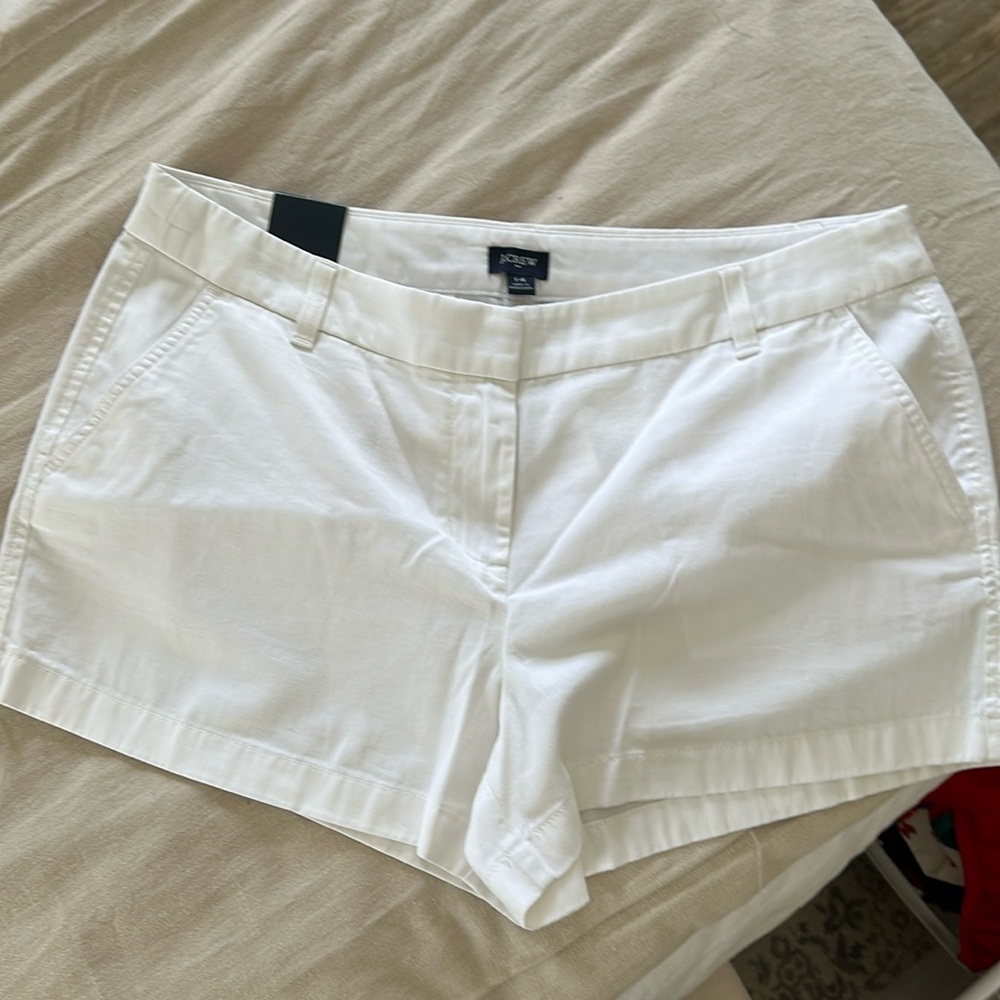 NWT J Crew White Shorts